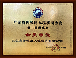广东省因私出入境移民协会第二届理事会会员单位